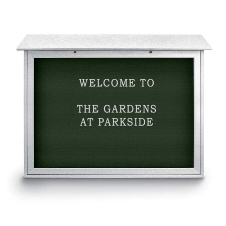 United Visual Products Indoor Enclosed Combo Board, 48"x36", White Frame/Black & Cork UVCB4836W-BLACK-CORK
